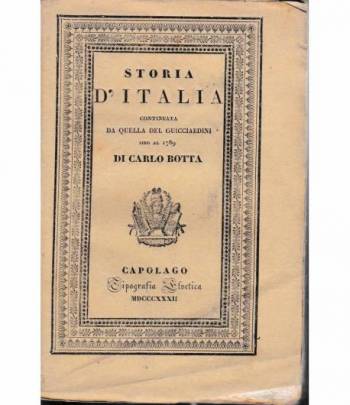 Storia d'Italia continuata da quella del Guicciardini sino al 1789. Tomo II.