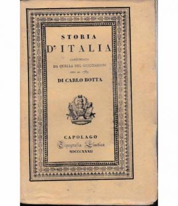 Storia d'Italia continuata da quella del Guicciardini sino al 1789. Tomo III.