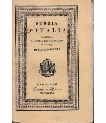 Storia d'Italia continuata da quella del Guicciardini sino al 1789. Tomo V.