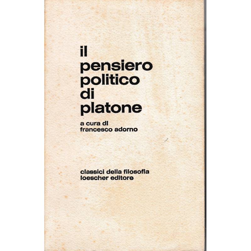 Il pensiero politico di Platone