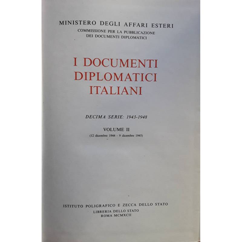 I documenti diplomatici italiani. Volume II
