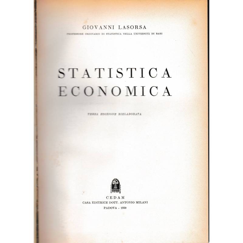 Statistica economica