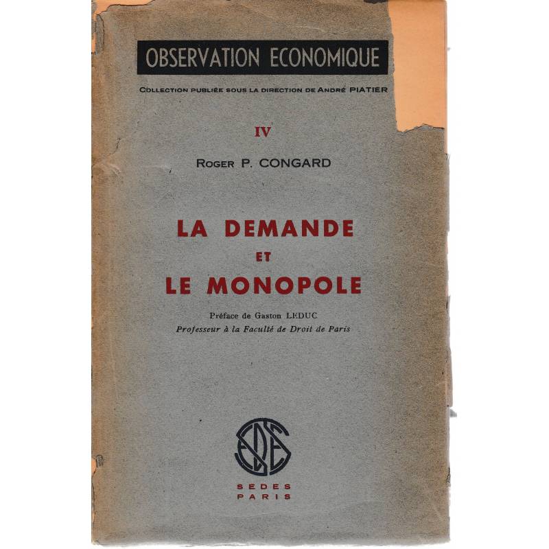 La demande et le monopole