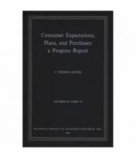 Consumer Expectations, Plans, and Purchases: a Progress Report