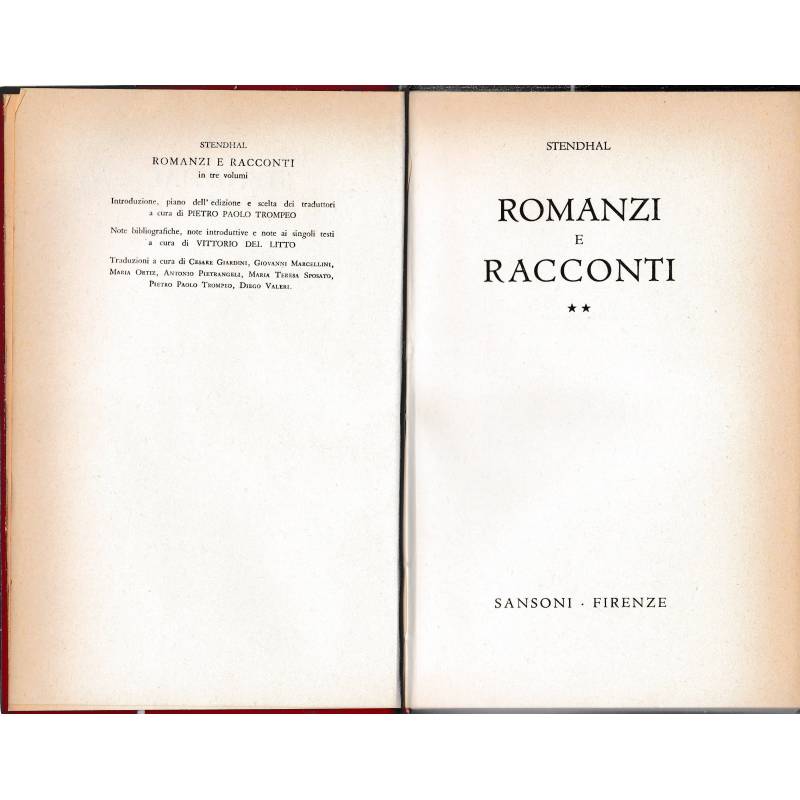 Romanzi e racconti. Volume secondo