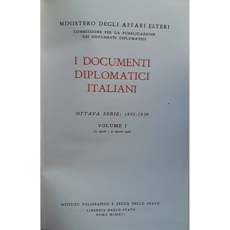 I documenti diplomatici italiani. Volume I