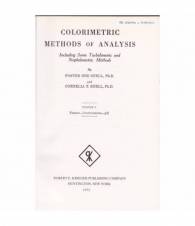 Colorimetric methods of analysis. I. Theory. Instruments. PH