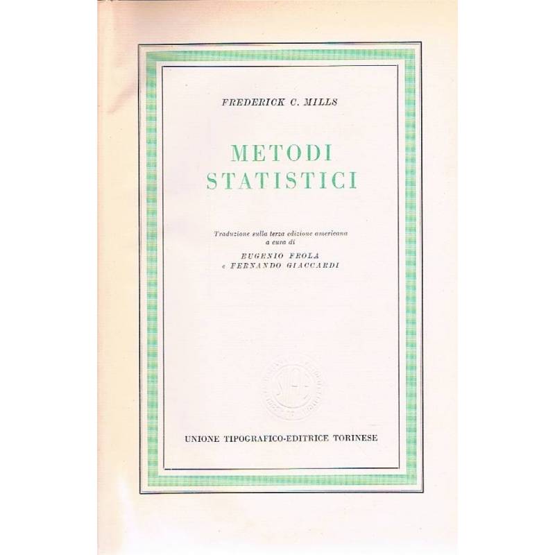 Metodi statistici