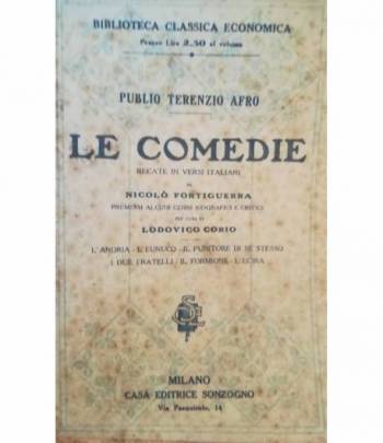 Le comedie recate in versi italiani da Nicolò Fortiguerra.