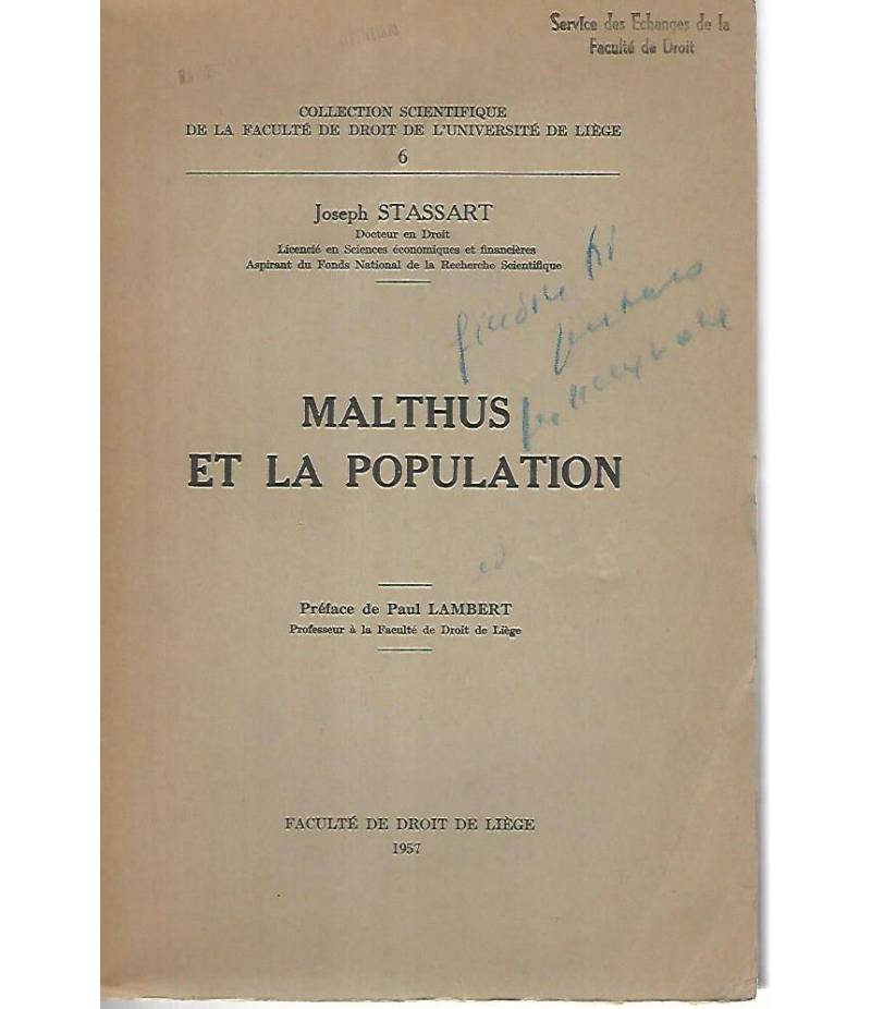 Malthus et la populationa
