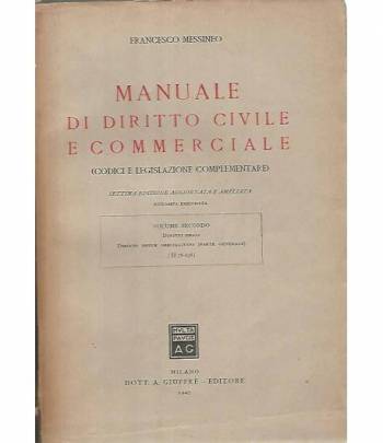 Manuale di diritto civile e commerciale. Volume II