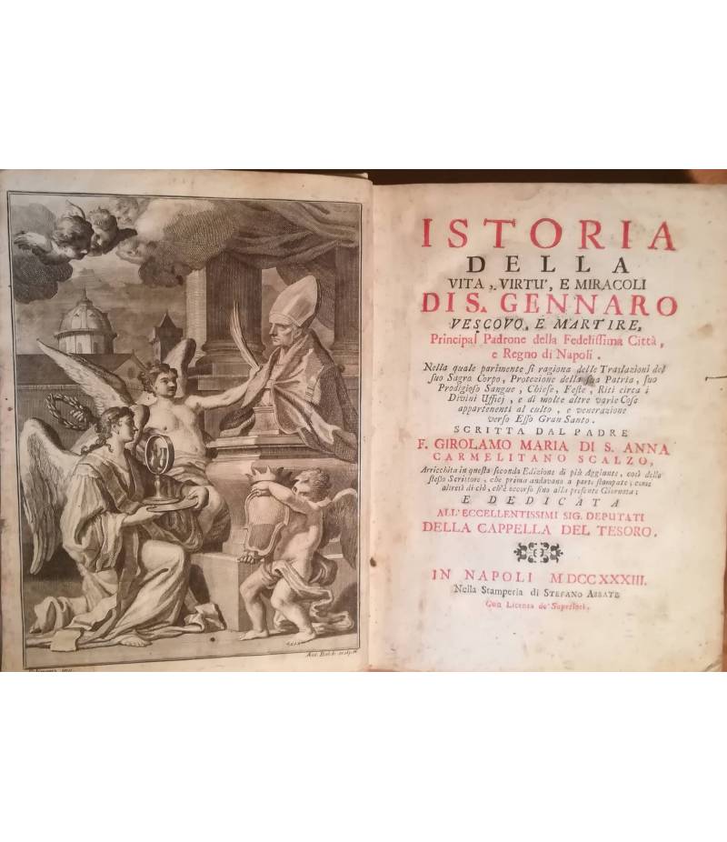 Istoria della vita, virtù e miracoli di S. Gennaro vescovo e martire (...)