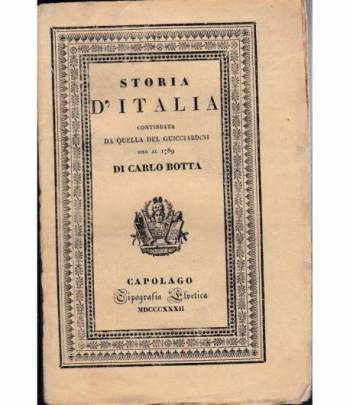 Storia d'Italia continuata da quella del Guicciardini sino al 1789. Tomo VI.