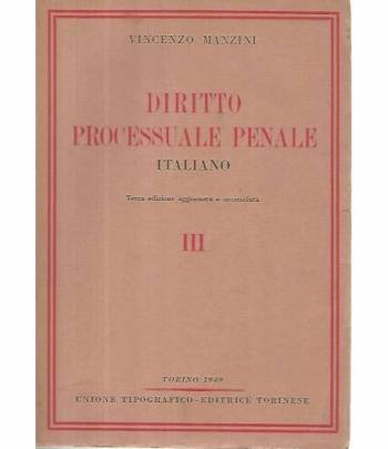Dirotto processuale penale italiano. Volumi 1-2-3-4