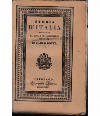Storia d'Italia continuata da quella del Guicciardini sino al 1789. Tomo X.