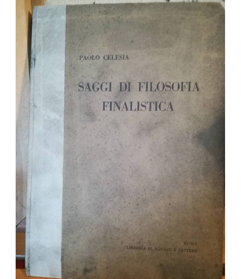 Saggi di filosofia finalistica