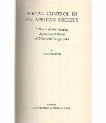 Social control in an african society