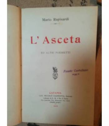 L'Asceta ed altri poemetti.