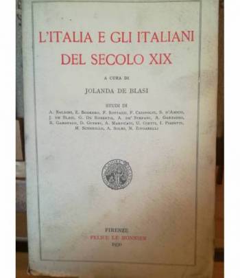 L'Italia e gli italiani del secolo XIX.