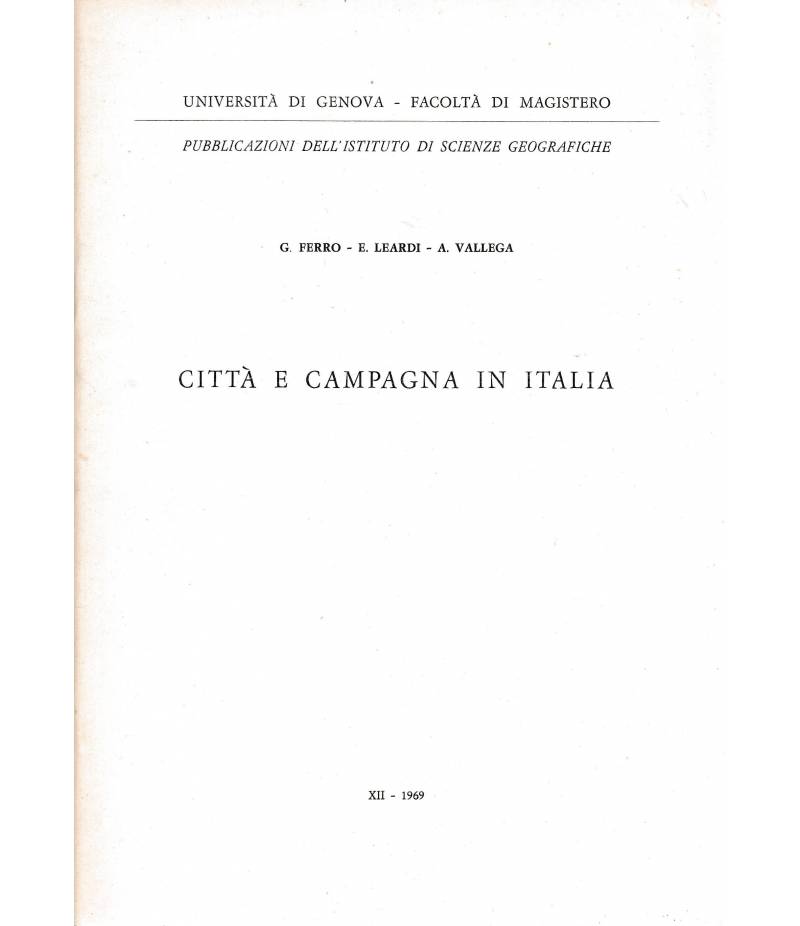 Città e campagna in Italia