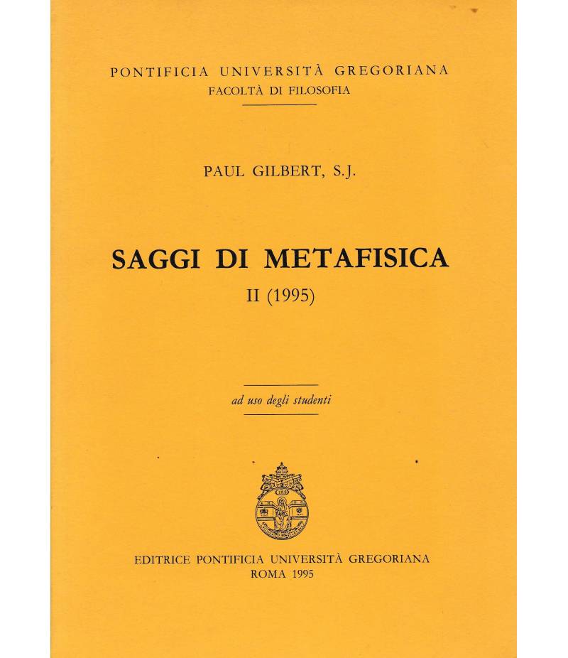 Saggi di metafisica II (1995)