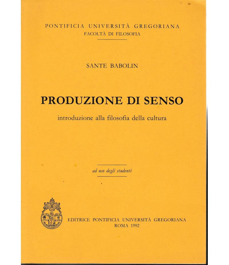 Produzione di senso introduzione alla filosofia della cultura