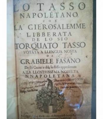 Lo Tasso napoletano zoe la Gierosalemme Libberata de lo Sio Torquato Tasso votata a llengua nosta