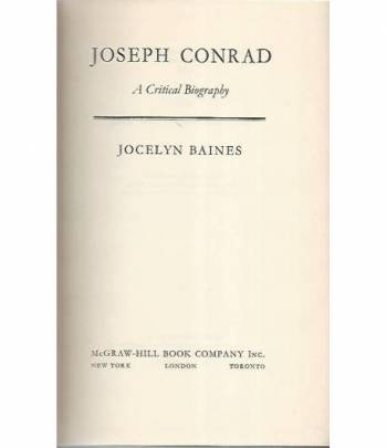 Joseph Conrad. A critical biography