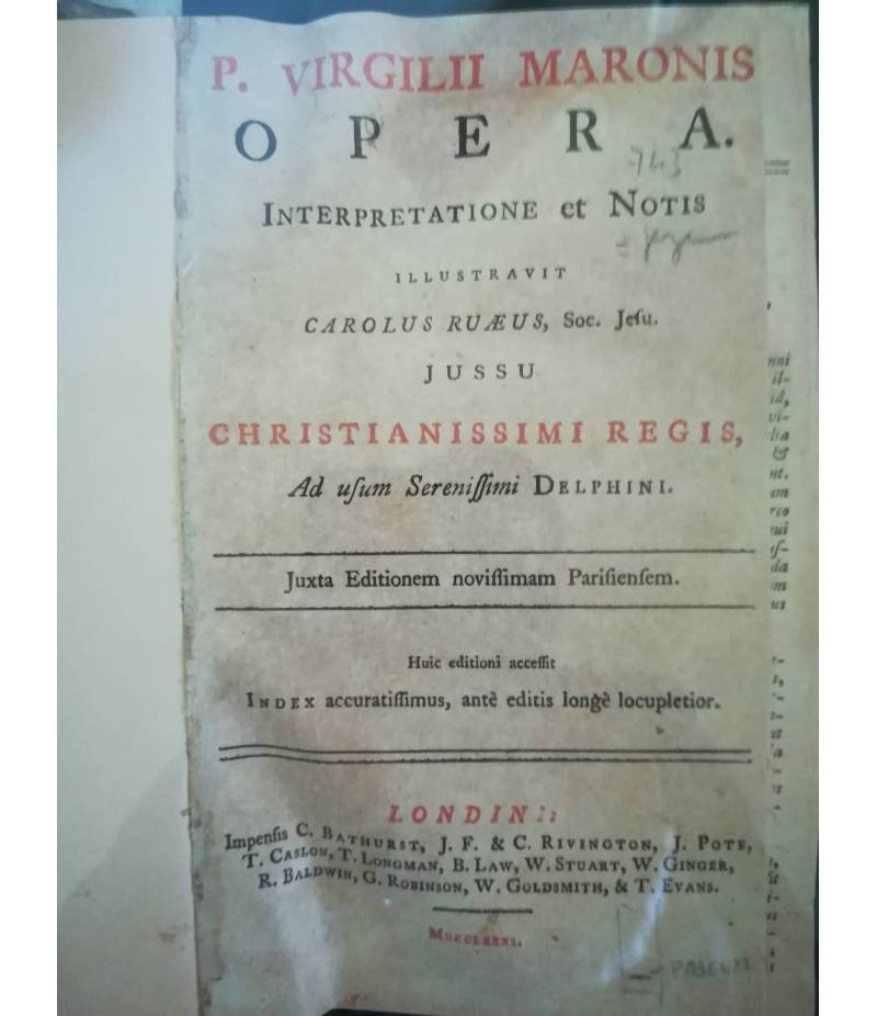P. Virgilii Maronis Opera Interpretatione et Notis (...)
