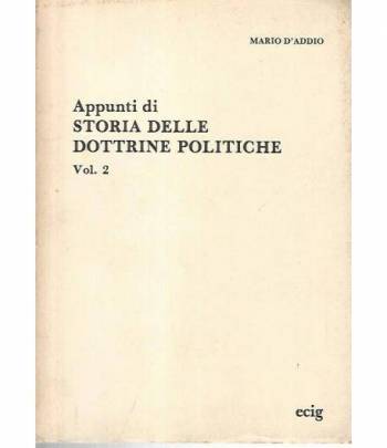 Appunti di storia delle dottrine politiche. Volume 2
