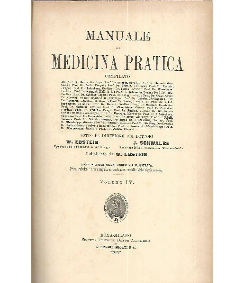 Manuale di medicina pratica. Volume IV