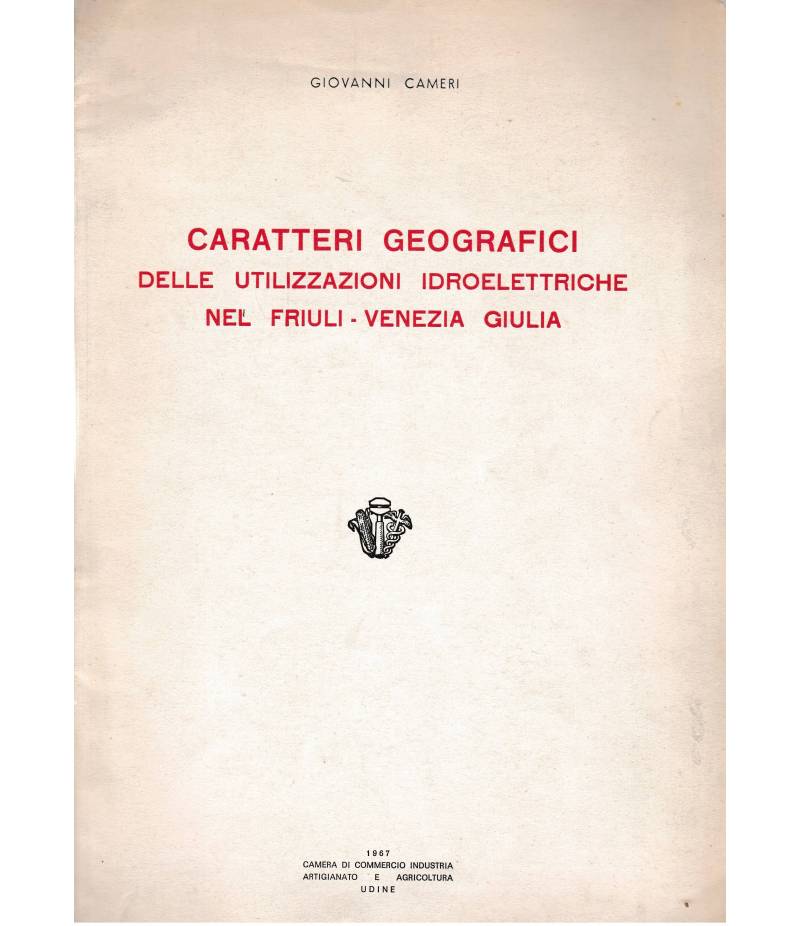 Caratteri geografici delle utilizzazioni idroelettriche nel Friuli-Venezia giulia