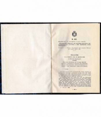 Relazione e Regio decreto 16 Marzo 1942-XX N. 267