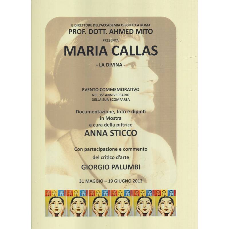 Maria Callas. La Divina. Evento commemorativoi nel 35° anniversario della sua scomparsa.