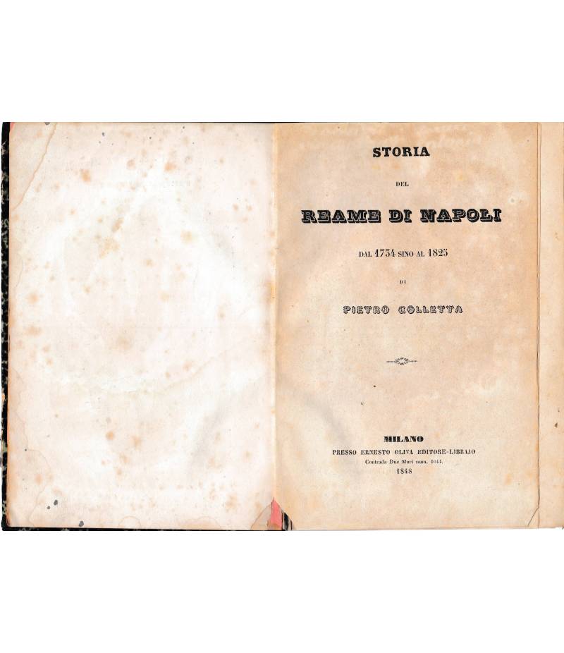 Storia del Reame di Napoli dal 1734 sino al 1825