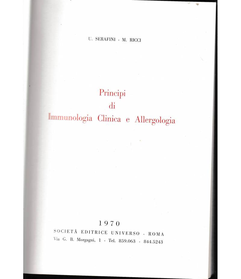 Principi di Immunologia Clinica e Allergologia