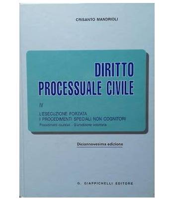 Diritto processuale civile. Vol. IV: l'esecuzione forzata - i procedimenti speciali non cognitori