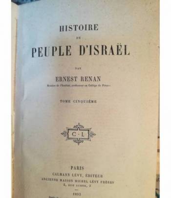 Histoire du Peuple d'Israel. V.