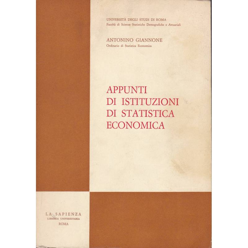 Appunti di Istituzioni di Statistica Economica