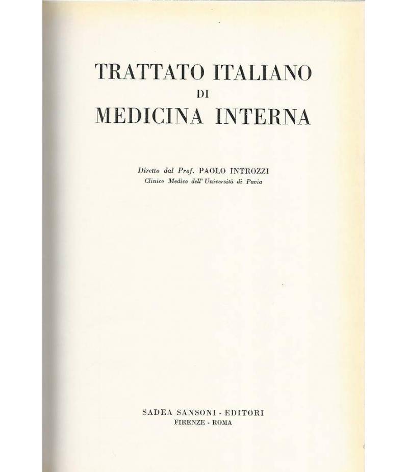 Trattato italiano di medicina interna. Malattie da agenti fisici. Avvelenamenti. Malattie professionali