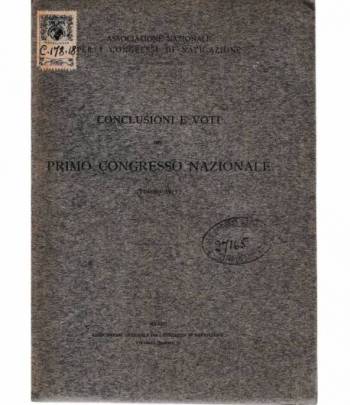 Conclusione e voti del primo congresso nazionale Torino 1911