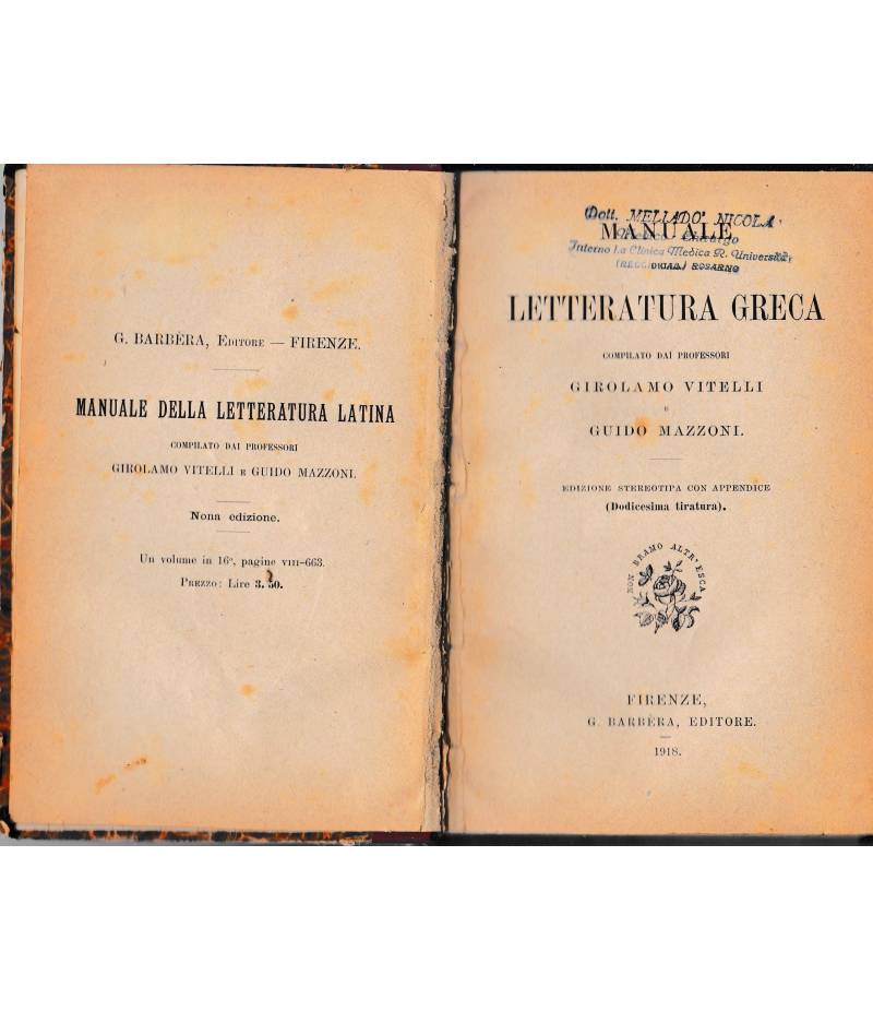 Manuale di Letteratura Greca