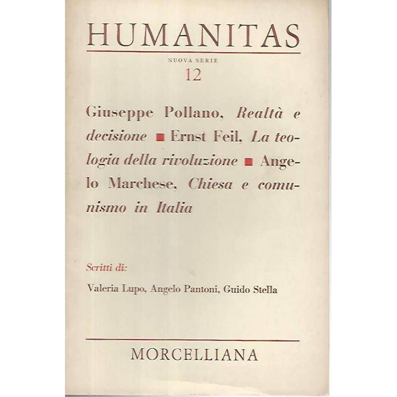 Humanitas. Anno XXV,n.12,dicembre 1970