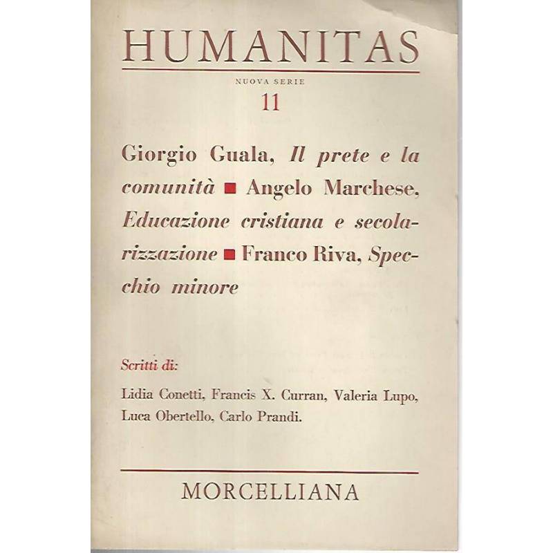 Humanitas. Anno XXV,n.11,novembre 1970