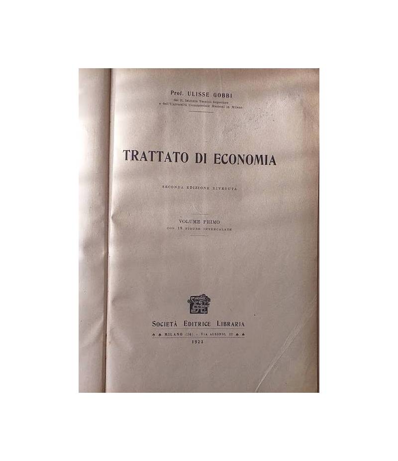 Trattato di economia. Vol. 1