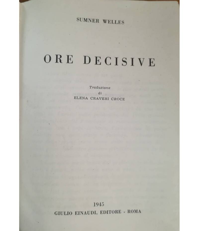 Ore decisive (The Time for Decision).