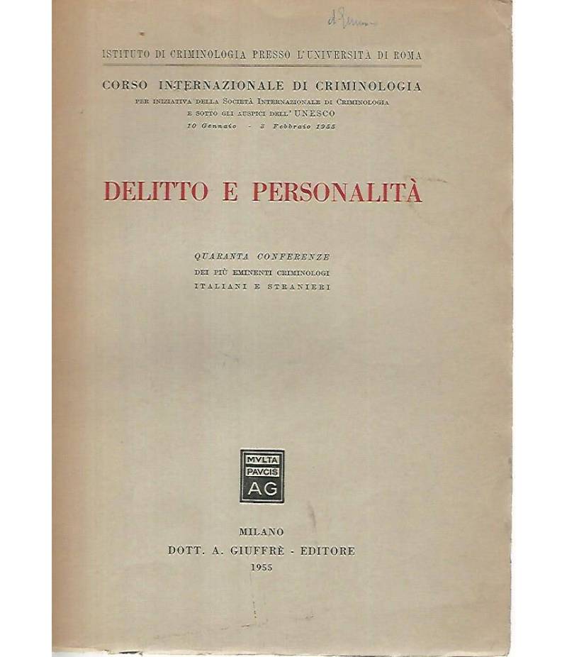 Delitto e personalità