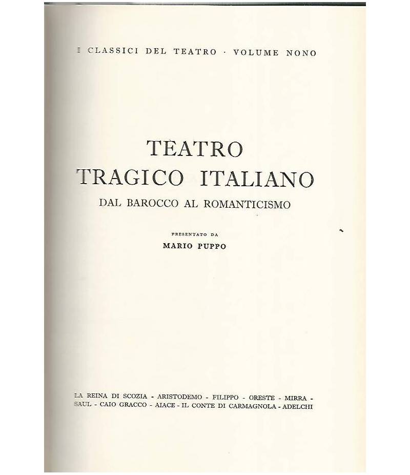 Teatro tragico italiano dal barocco al romanticismo
