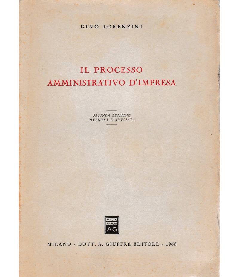 Il processo amministrativo d'impresa