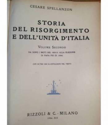 Storia del Risorgimento e dell'Unità d'Italia. II. Da dopo i moti del 1820-21 alla elezione di Pio IX (1846).